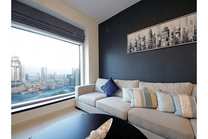 Startling views of dancing fountain , Burj Khalifa , Opera in The Lofts DownTown