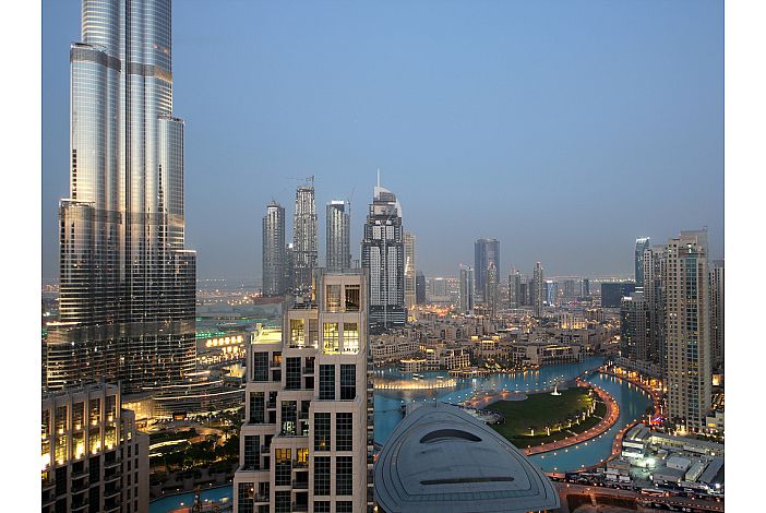 Startling views of dancing fountain , Burj Khalifa , Opera in The Lofts DownTown